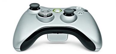 Hopeinen muuntuva langaton Xbox 360 -ohjain