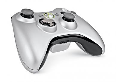 Hopeinen muuntuva langaton Xbox 360 -ohjain