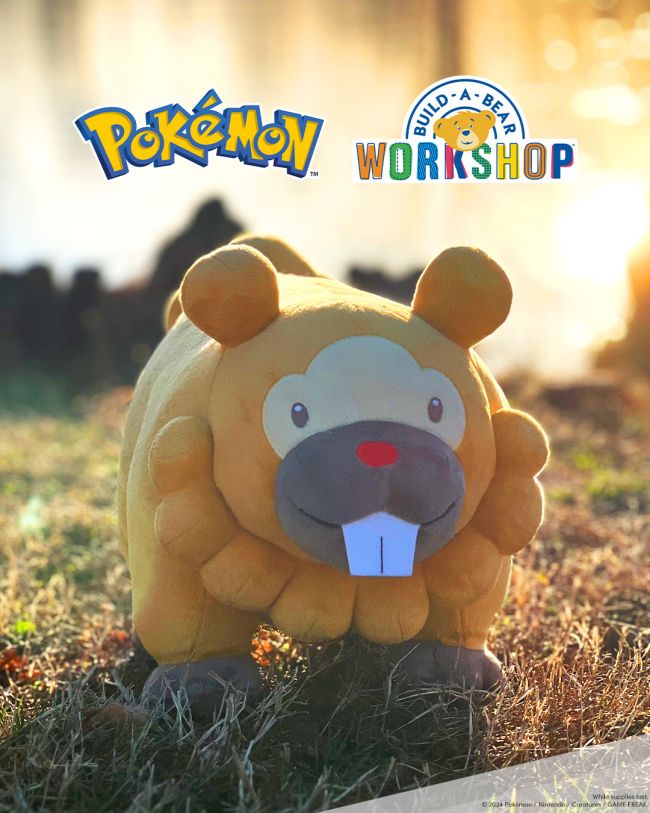 Bidoff on uusin Pokémon, joka liittyy Build-A-Bearin muhkeaan valikoimaan