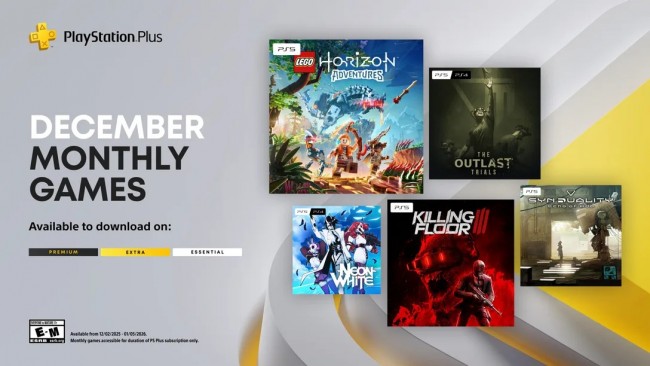 PlayStation Plus antaa joulukuussa 5 peliä ilmaiseksi