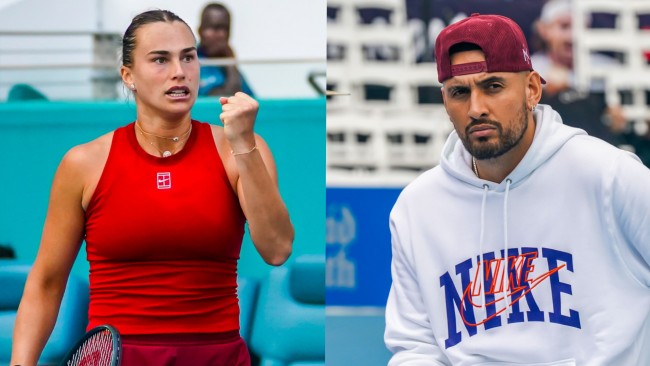 Sabalenka ja Kyrgios osallistuvat uuteen "Battle of the Sexes" -tapahtumaan joulukuussa