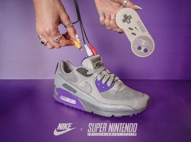 SNES-lenkkarit? Suunnittelija yhdistää Nike Air Max -kengät ja SNES-konsolin oudoksi mutta toimivaksi konsoliksi