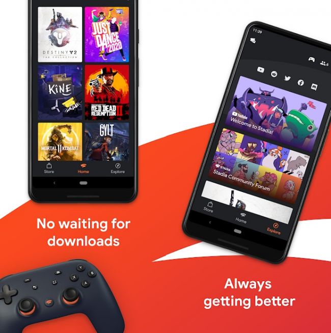 Google Stadia, ensitunnelmat