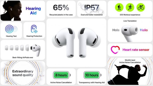 Apple esittelee AirPods Pro 3:n