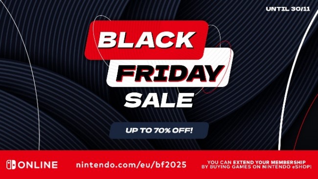 Nintendo eShopin Black Friday -myynti alkaa tänään ja jatkuu joulukuuhun asti