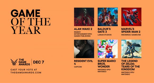 Vuoden 2023 The Game Awards -voittajat ovat tässä