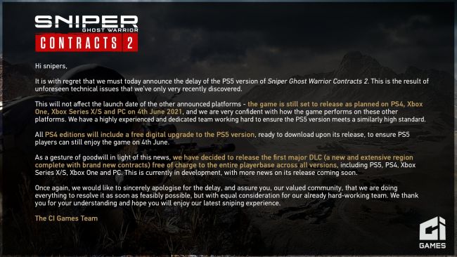 Sniper Ghost Warrior Contracts 2