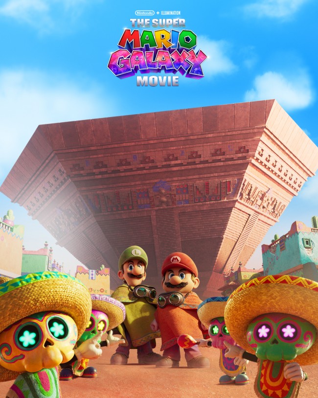 Mario ja Luigi vierailevat Sand Kingdomissa The Super Mario Galaxy Movie
