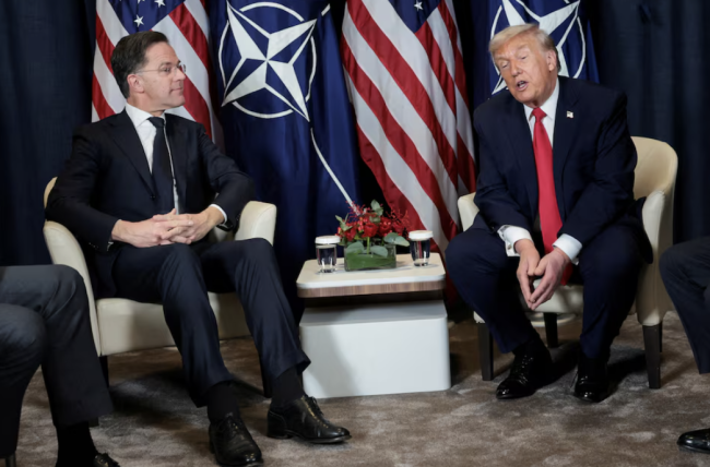 Trump moittii Natoa Iranista tavatessaan Rutten kanssa