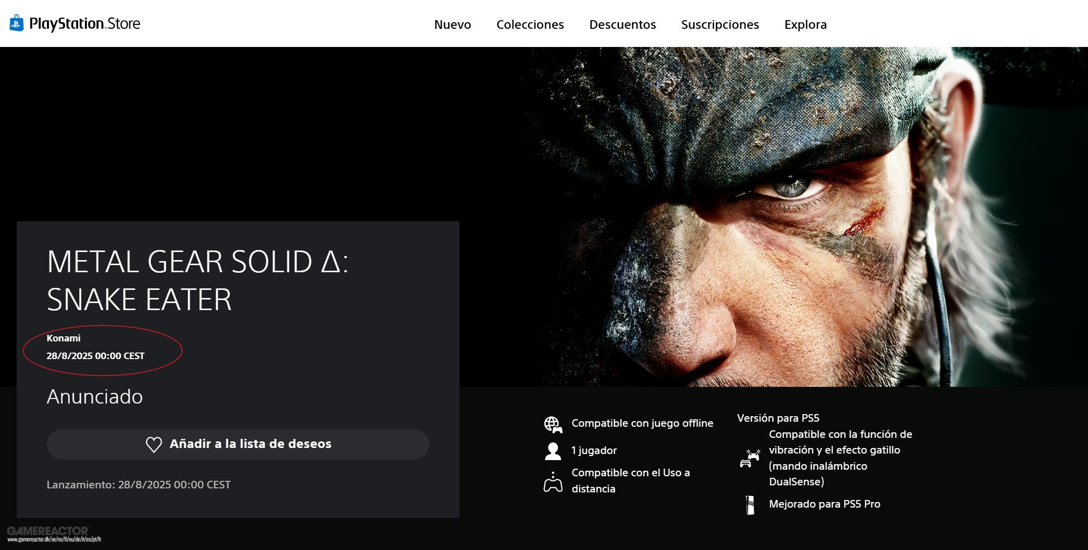 Seuraavan Metal Gear Solidin julkaisupäivä paljastui - Metal Gear Solid ...
