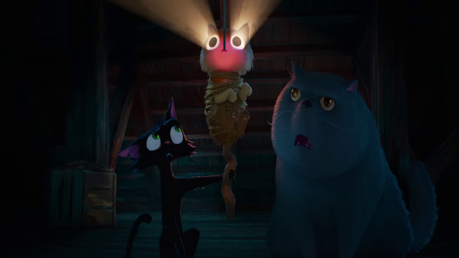 Pixarin elokuvan * Gatto * ensimmäisessä teaservideossa nähdään kissan kuulustelu