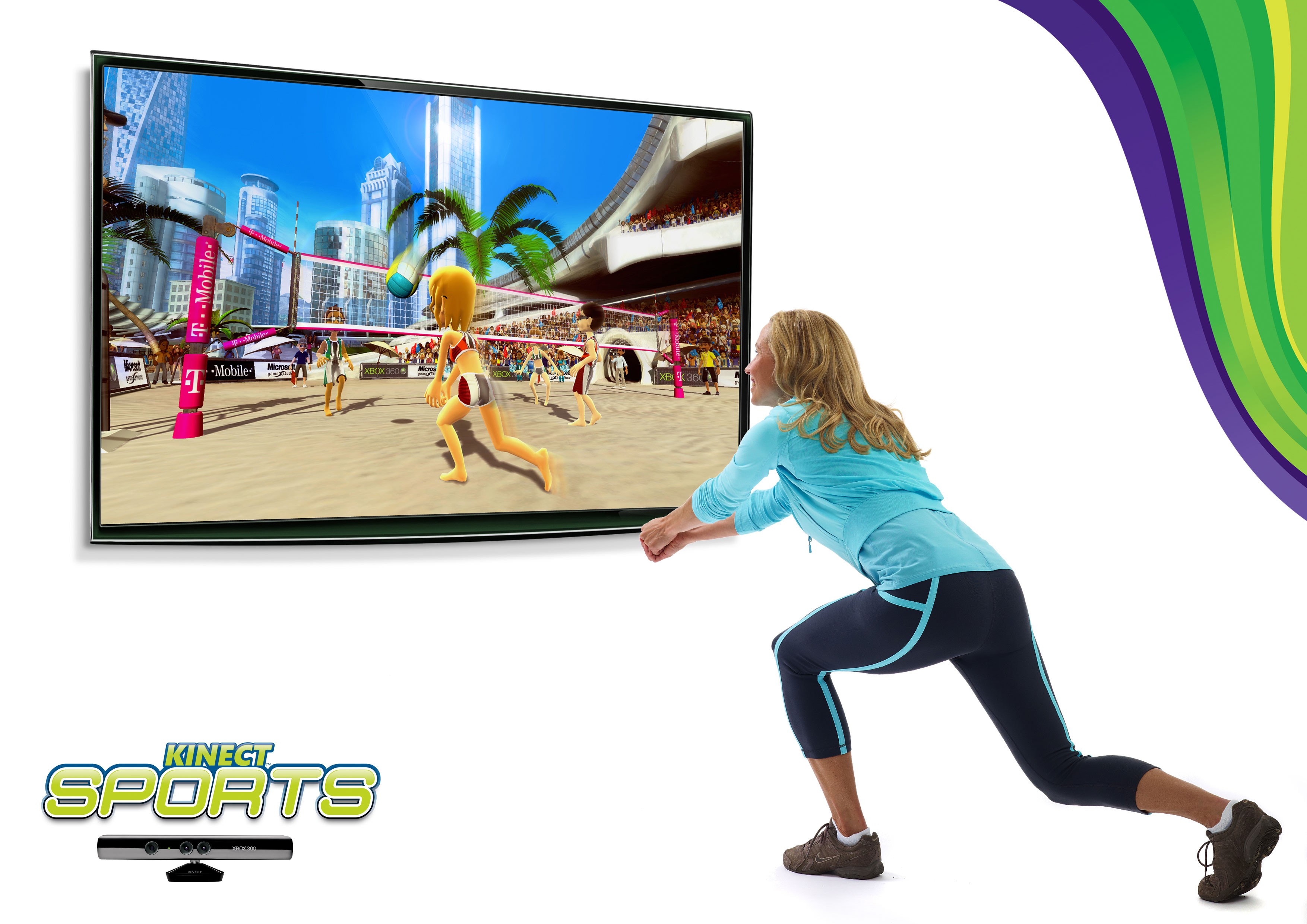 Видео игра с быстрым и активным. Xbox 360 Kinect. Кинект спорт для Xbox. Kinect Xbox 360 игра реклама. Игры для кинект Xbox 360.
