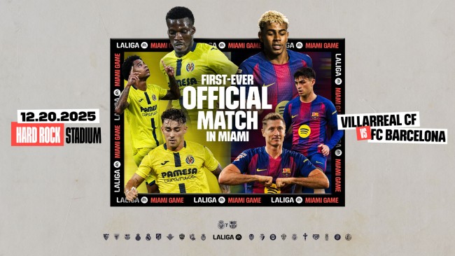 LaLigan pelaajat suunnittelevat visuaalista mielenilmausta Villarreal-Barça-ottelusta Miamissa: seisominen paikallaan 30 sekuntia