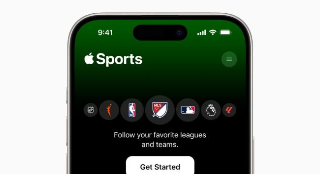 Apple julkaisee uuden Sports-sovelluksen
