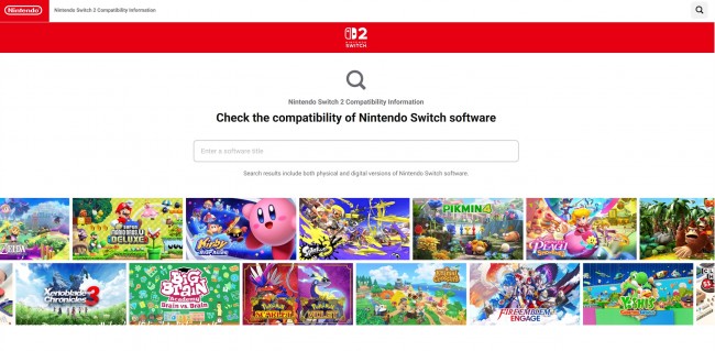 Nintendo avaa virallisen verkkosivuston Switch- ja Switch 2 -pelien yhteensopivuuden testaamiseksi