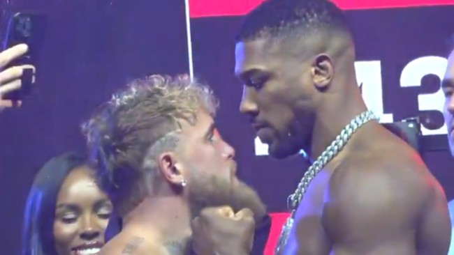 Anthony Joshua painaa 13 kiloa enemmän kuin Jake Paul ennen Netflix-nyrkkeilyottelua