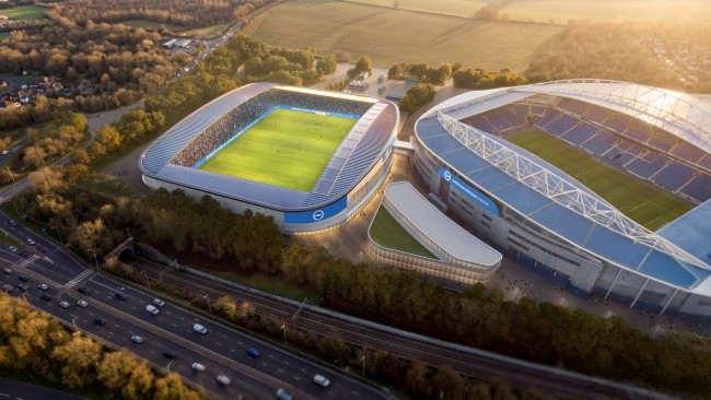 Brightonin uusi stadion on ensimmäinen Euroopassa, joka on suunniteltu nimenomaan naisjoukkuetta varten, ja kolmas maailmassa