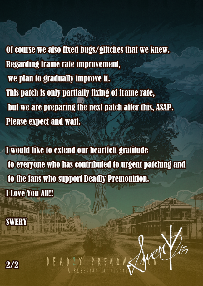 Deadly Premonition 2: A Blessing in Disguise