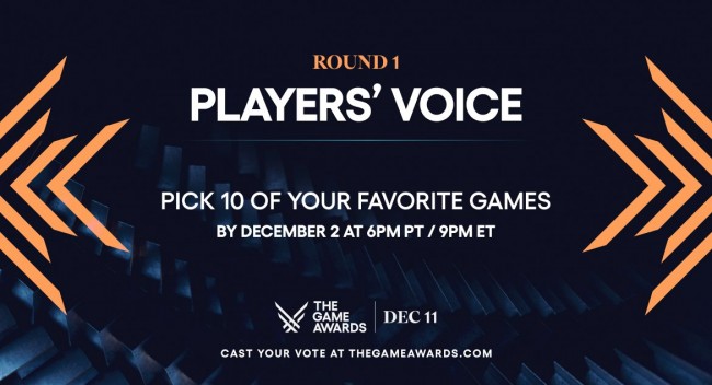 The Game Awards -palkintoon ehdolla olevat Player's Voice -pelit ovat paljastuneet