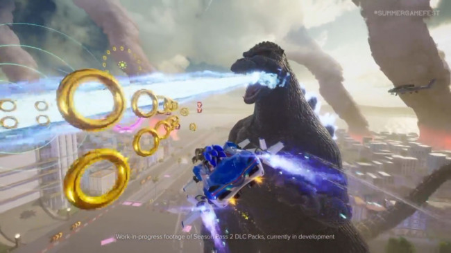 Sonic Racing: Crossworlds saa vierailuja Godzillalta ja Evangelionilta.