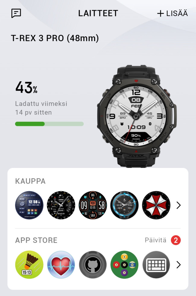 Amazfit  T-Rex 3 Pro (kello)