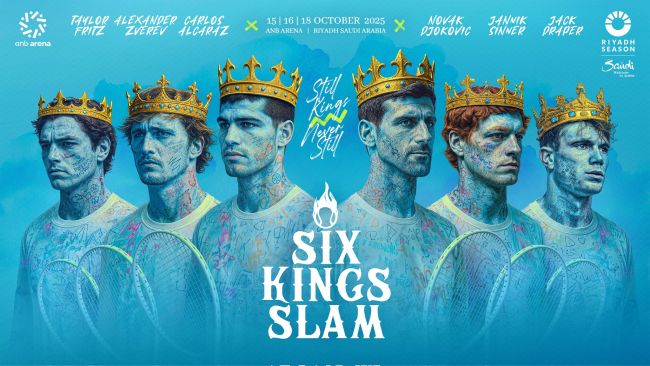 Six Kings Slam palaa tänä vuonna kolmen uuden tennispelaajan voimin!