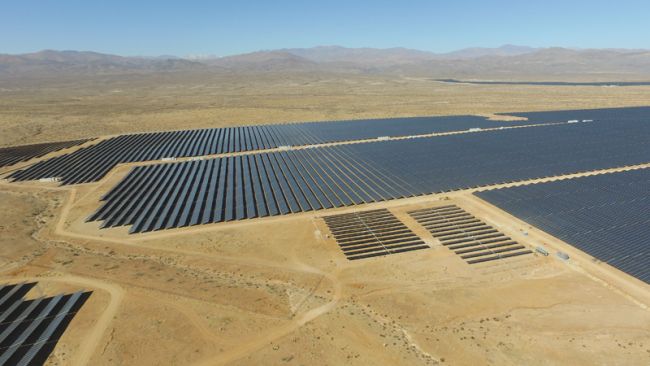 Aurinkovoima hallitsee nyt Kalifornian energiayhdistelmää