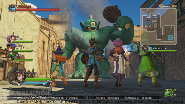 Dragon Quest Heroes: The World Tree's Woe and the Blight Below
