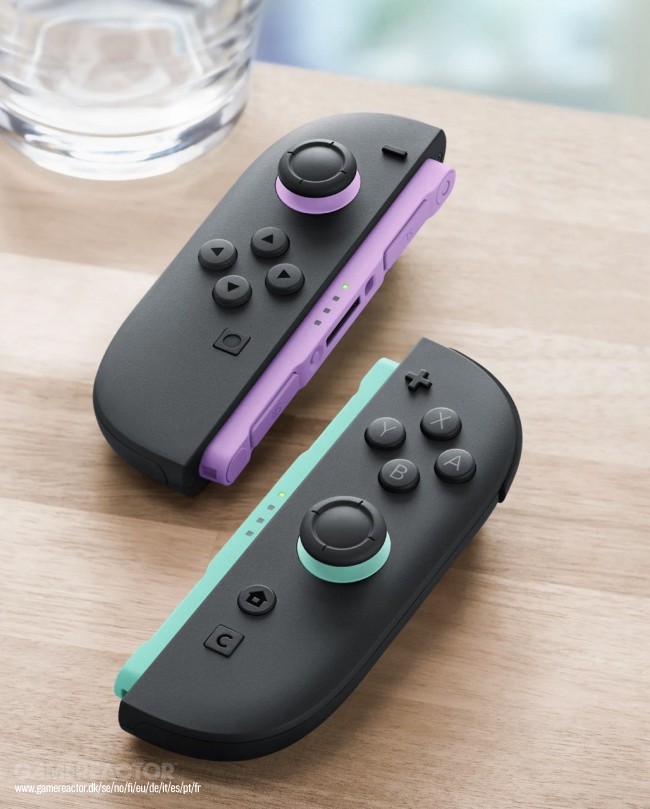 Nintendo esittelee vaaleanvioletit (L) ja vaaleanvihreät (R) Joy-Con 2 -ohjaimet Switch 2:lle