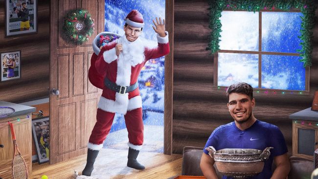 Roland-Garros muuttaa Rafa Nadalin joulupukiksi painajaismaisessa AI-joulukortissaan