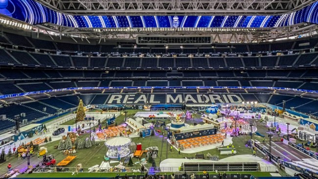 Real Madrid muuttaa Bernabéu-stadionin jouluiseksi teemapuistoksi Liga-tauon ajaksi