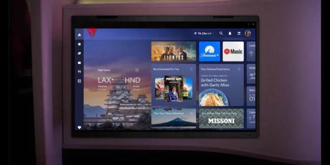 Delta prévoit d'améliorer le divertissement en vol avec des écrans 4K HDR QLED