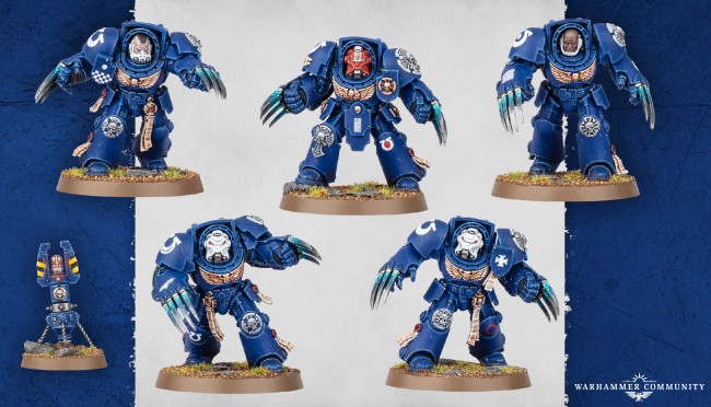 Assault Terminatorit ovat palanneet massiivisessa uudessa Warhammer 40,000 Space Marines Battleforcessa