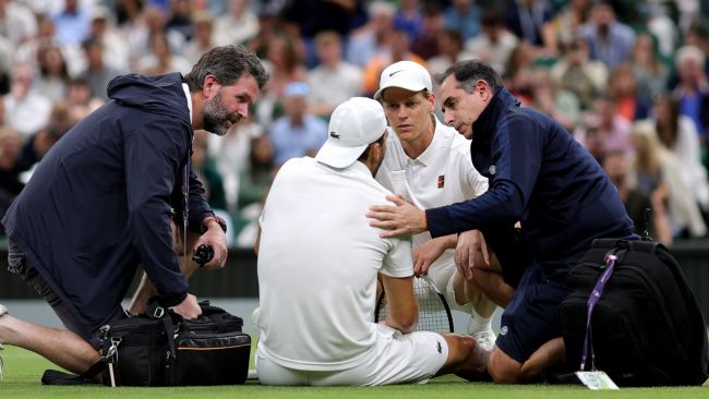 "En pidä tätä voittona", sanoi Sinner Dimitrovin sydäntäsärkevän vetäytymisen jälkeen Wimbledonista.