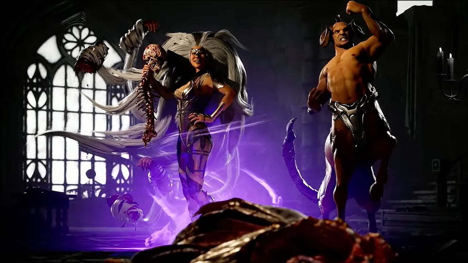 Sindel ja Shao Kahn näyttävät homman nimen Mortal Kombat 1 trailerissa