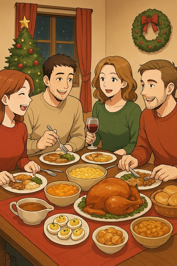 Saako se olla jotain amerikkalaista jouluruokaa?