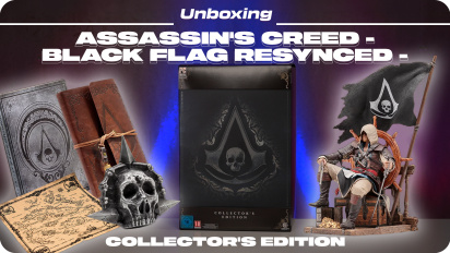 Assassin's Creed: Black Flag Resynced – Collector's Edition -pakkauksen avaaminen