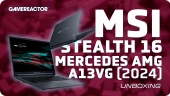 MSI Stealth 16 Mercedes-AMG Motorsport A13V (2024) - Pakkauksen purkaminen